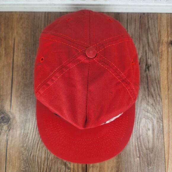 VTG Armstrong Tires Rhino Logo Snapback Hat Cap Red Mechanic Cars Advertising - Picture 7 of 10